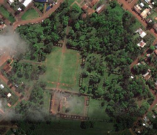 Las ruinas de la misi�n jesuita en los mapas de Turismo Google