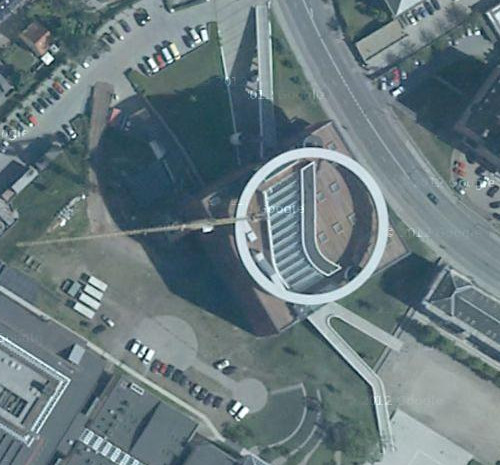 La panorámica arcoiris en el museo ARoS en los mapas de Turismo Google